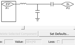 Input impedances matching using smith chart utility